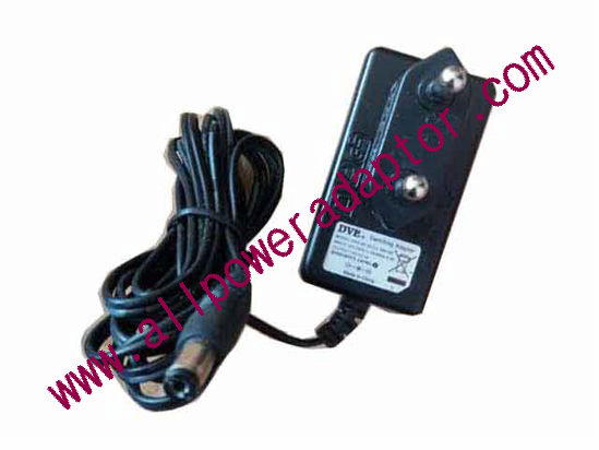 DVE DSA-6E-05 AC Adapter 5V-12V 5V 1A, 5.5/2.1mm, EU 2P