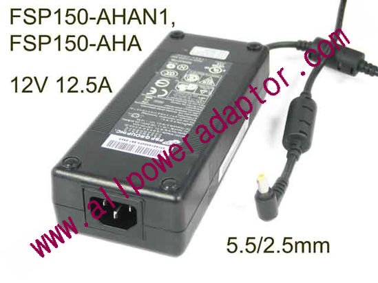 FSP Group Inc FSP150-AHAN1 AC Adapter 5V-12V 12V 12.5A, 5.5/2.5mm, C14