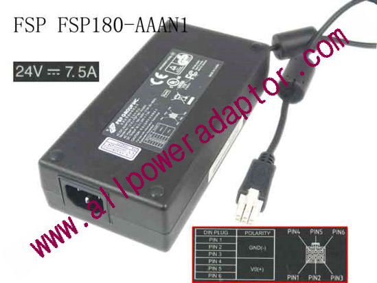 FSP Group Inc FSP180-AAAN1 AC Adapter 24V 7.5A, 6H, C14