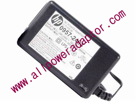 HP AC Adapter 22V 0.455A, 3H, 2-Prong - Click Image to Close