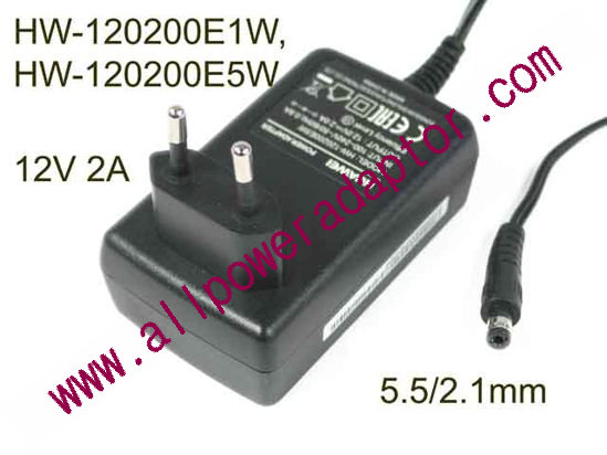 Huawei HW-120200E1W AC Adapter 5V-12V 12V 2A, 5.5/2.1mm, EU 2P