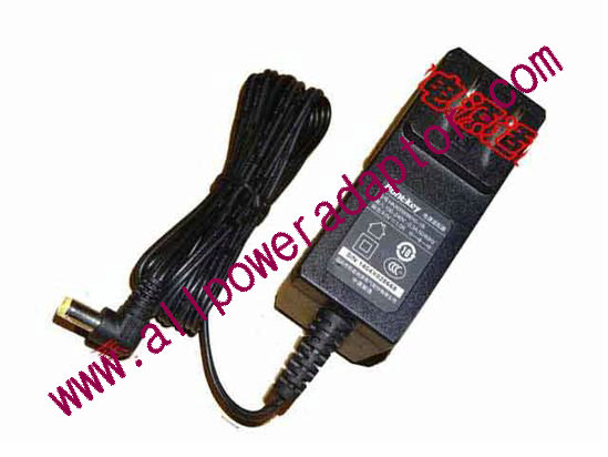 Huntkey HKA00909010-1B AC Adapter 5V-12V 9V 1A, 5.5/2.1mm, US 2P