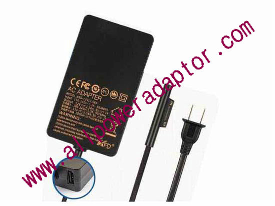 KFD A50-12V/2.58A AC Adapter 5V-12V 12V 2.58A 5V 1A, Surface Pro 3, 2-Prong