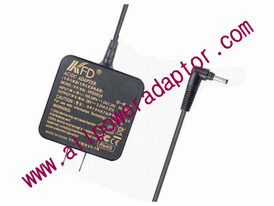 KFD KFD20225 AC Adapter 20V 2.25A, 4.0/1.7mm, US 2P