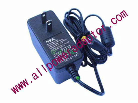 NEC AC Adapter 5V-12V 9V 1.5A, 5.5/2.1mm, US 2P
