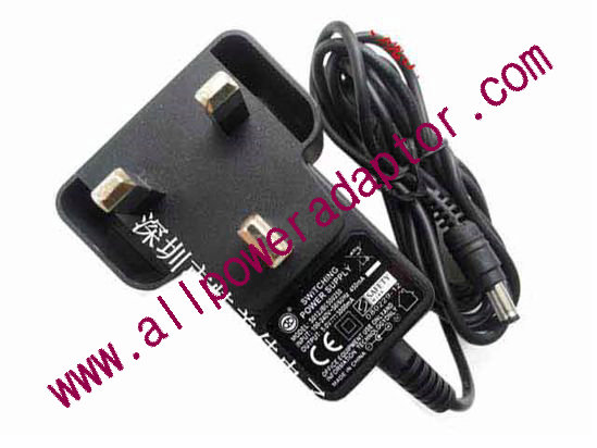 ingonico AC Adapter 5V-12V 5V 3A, 5.5/2.5mm, UK 3P