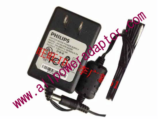 Philips AC Adapter 5V-12V 7V 2.5A, 5.5/2.1mm, US 2P