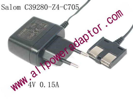 Salom C39280-Z4-C705 AC Adapter 5V-12V 4V 0.15A, , EU 2P