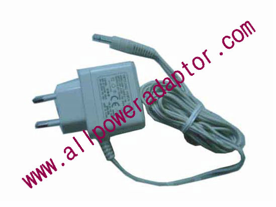 Salom SSW-1996EU-3W AC Adapter 5V-12V 6V 0.5A, 3.5mm Audio Tip, EU 2P
