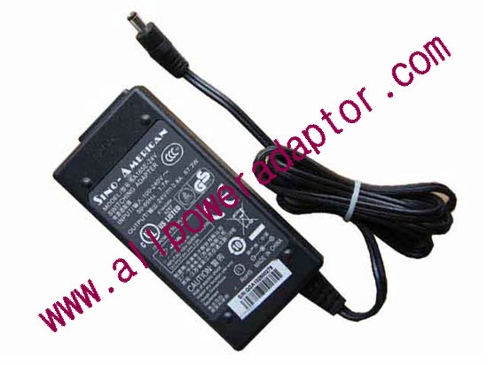 Sino American SA165E-24V AC Adapter 24V 2.8A, 5.5/2.5mm, C14