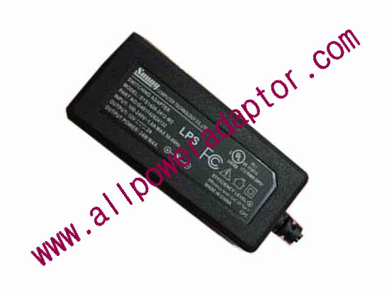 Sunny SYS1428-2412-W2 AC Adapter 5V-12V 12V 2A, 5.5/2.1mm, US 2P