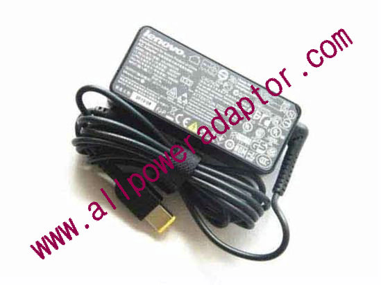 Lenovo AC Adapter 20V 2.25A, Rectangular Tip W/Pin, 3-Prong, Z56