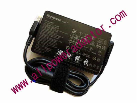 Lenovo AC Adapter 20V 3.25A, Rectangular Tip W/Pin, 2-Prong, Z61
