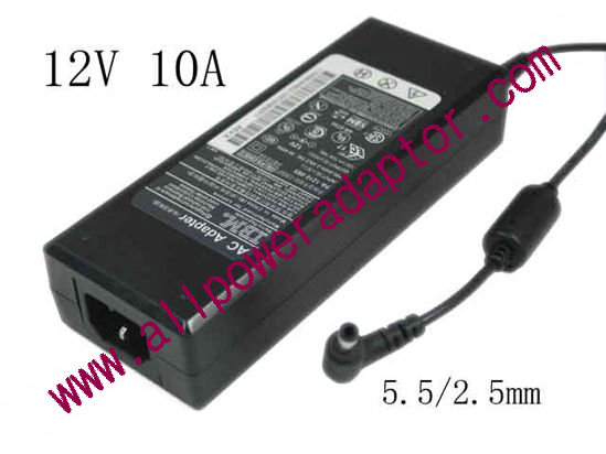 IBM Power Supply (IBM) AC Adapter 5V-12V 03K9071, 12V 10A, 5.5/2.5mm, C14, NEW - Click Image to Close