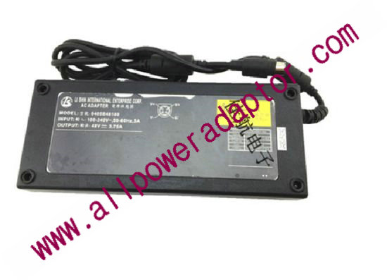 Li Shin 0405B48189 AC Adapter 48V 3.75A, 4p P14=V , C14