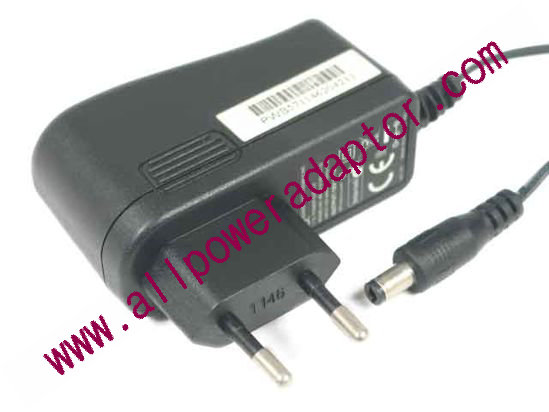 LEI / Leader MU12-2120100-C5 AC Adapter 5V-12V 12V 1A, Barrel 5.5/2.5mm, EU 2-Pin Plug