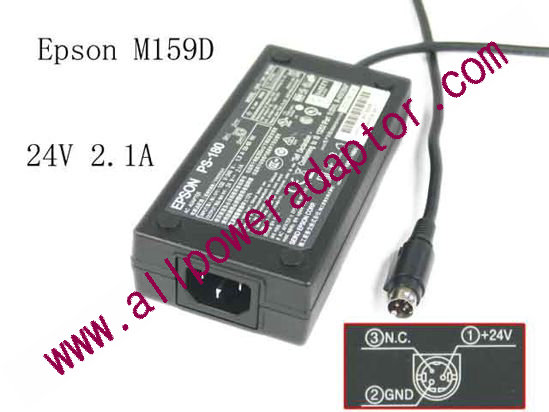 Epson M159D AC Adapter PS-180, M159D