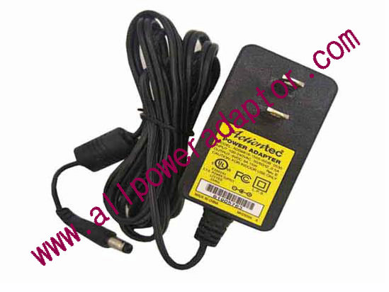 Actiontec ADS6B18-1505-WDB AC Adapter 5V-12V 5V 3A, 5.5/2.1mm, US 2P Plug
