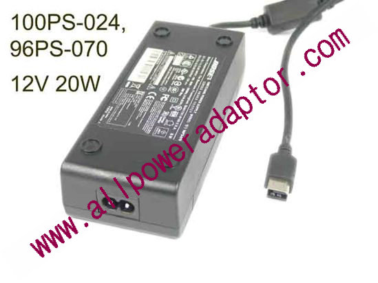 BOSE 100PS-024 AC Adapter 5V-12V 12V 20W 35W, Barrel Tip, 2P - Click Image to Close