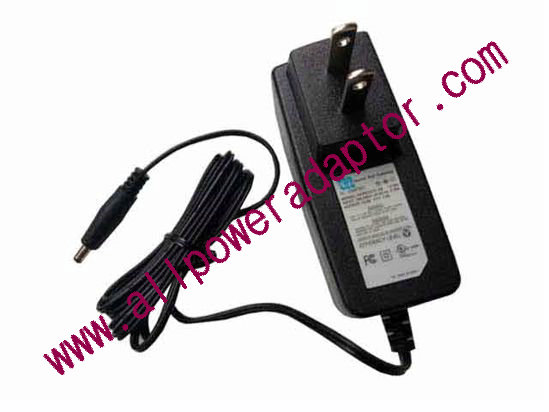 CWT / Channel Well Technology CAP012121 AC Adapter 5V-12V 12V 1A, 5.5/2.1mm, US 2P Plug, New