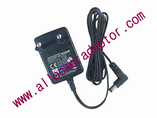 D-Link FPS005EUA-050100 AC Adapter 5V-12V 5V 1A, 5.5/2.5mm, EU 2P Plug, New