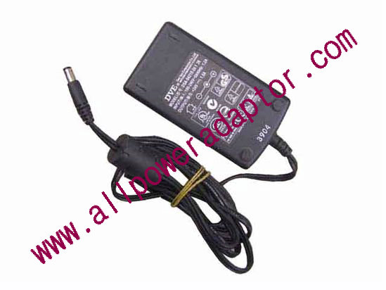 DVE DSA-0421S-24 AC Adapter 24V 1.5A, 5.5/2.1mm, C14, New