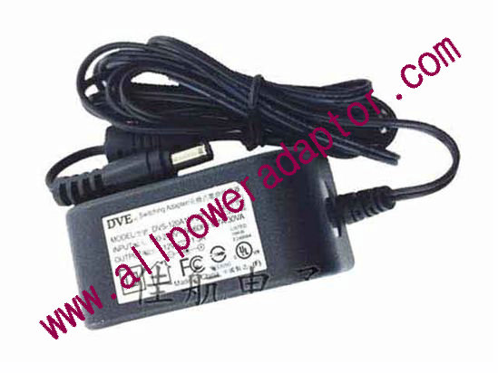 DVE DVS-120A13FJP AC Adapter 5V-12V 12V 1.3A, 5.5/2.1mm, US 2P Plug, New