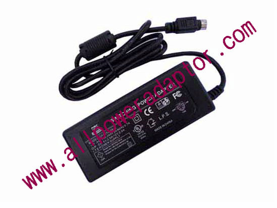 GFT GFP252-0512 AC Adapter 5V-12V 12V 2A,5V 2A, 6P P12=5V P34=12V, 2P, New