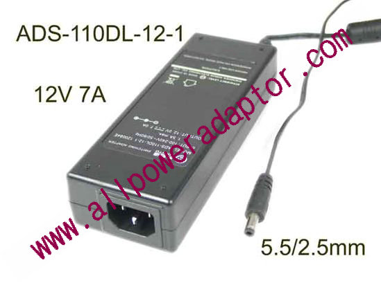 HOIOTO ADS-110DL-12-1 AC Adapter 5V-12V 12V 7A, 5.5/2.5mm, C14, New