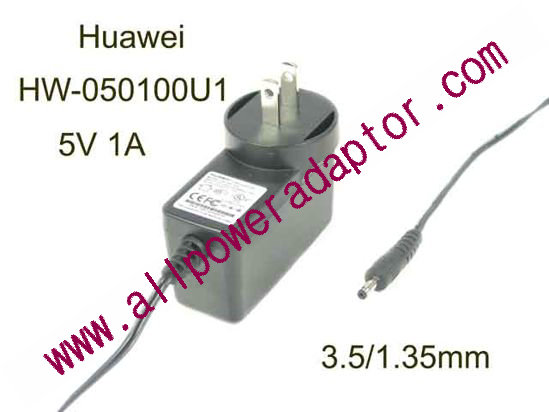 Huawei HW-050100U1 AC Adapter 5V-12V 5V 1A, 3.5/1.35mm, US 2P Plug