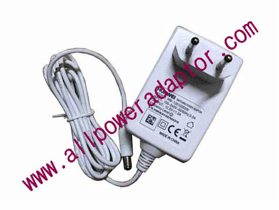 Huawei HW-120100E6W AC Adapter 5V-12V 12V 1A, 5.5/2.1mm, EU 2P Plug, Type B, White, New - Click Image to Close