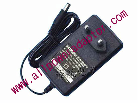 Huawei HW-120200Z6W AC Adapter 5V-12V 12V 2A, 5.5/2.1mm, EU 2P Plug, New