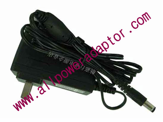 Huntkey HKA02412020-1N AC Adapter 5V-12V 12V 2A, 5.5/2.1mm, US 2P Plug, Black, New