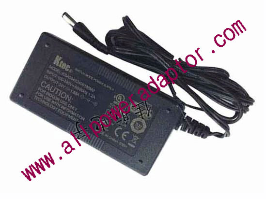 Ktec KSAS0452400188M2 AC Adapter 24V 1.88A, 5.5/2.1mm, 2P, New
