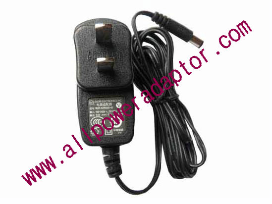 LEI / Leader MU05-k090060-A2 AC Adapter 5V-12V 9V 0.6A, 5.5/2.1mm, US 2P Plug