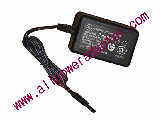 LEI / Leader MV18-Y120120-A2 AC Adapter 5V-12V 12V 1.2A, 5.5/2.1mm, US 2P Plug, New