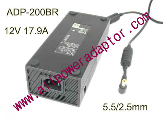 Microsoft ADP-200BR A AC Adapter 5V-12V 12V 17.9A 5V 1A, 5.5/2.5mm, C14