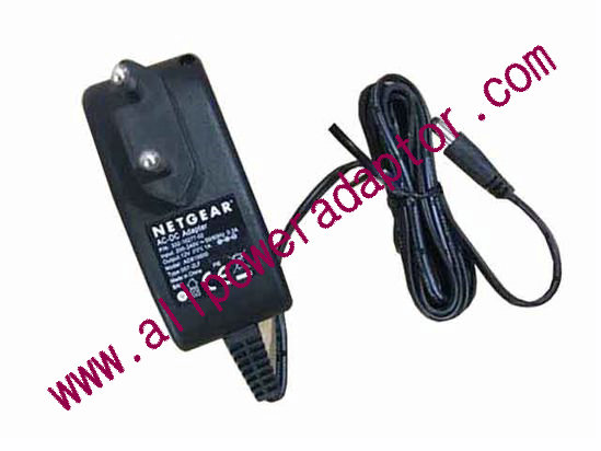 NETGEAR AD810000 AC Adapter 5V-12V 12V 1A, 5.5/2.5mm, EU 2P Plug, New