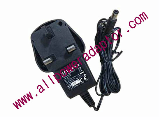NETGEAR AD817200 AC Adapter 5V-12V 12V 1.5A, 5.5/2.5mm, UK 3P Plug, New