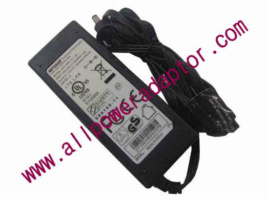 NETGEAR DSA-48W-12 AC Adapter 5V-12V 12V 4A, 5.5/2.1mm, C14