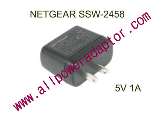 NEW NETGEAR SSW-2458 AC Adapter 5V-12V 5V 1A, USB Port, US 2P Plug, New