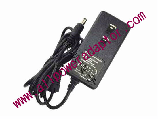 ULLPOWER AC Adapter SAW24-240-1000, 24V 1A, 5.5/2.1mm, US 2P Plug, New