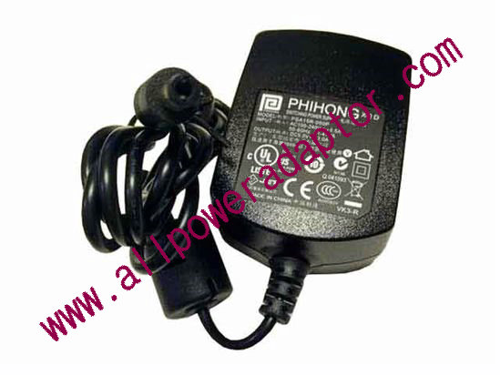 PHIHONG PSA15R-050 AC Adapter 5V-12V 5V 3A, 5.5/2.5mm, EU 2P Plug, New