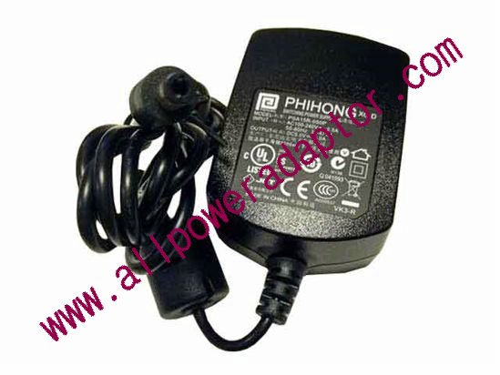 PHIHONG PSA15R-050P AC Adapter 5V-12V 5V 3A, 5.5/2.5mm, EU 2P Plug, New