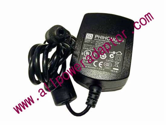 PHIHONG PSA15R-050P AC Adapter 5V-12V 5V 3A, 5.5/2.5mm, UK 3P Plug, New