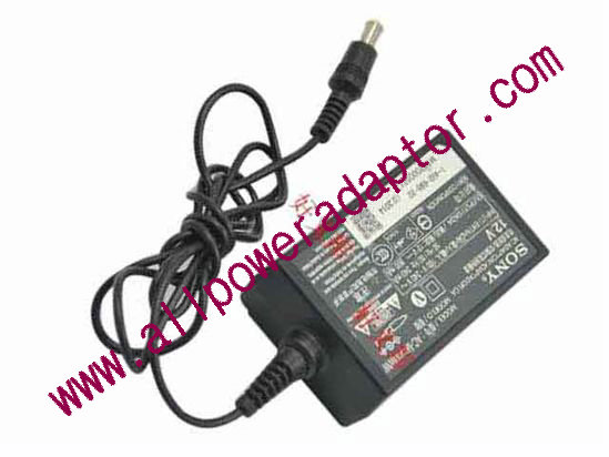 Sony AC Adapter (Sony) AC Adapter 5V-12V 12V 0.8A, Barrel WP, 2P, New