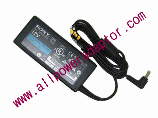 Sony AC Adapter (Sony) AC Adapter 5V-12V 12V 1.4A, Barrel WP, 2P, New