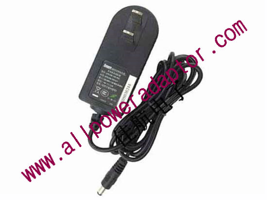 Sunny SYS1298-1505-W2C AC Adapter 5V-12V 5V 3A, 5.5/2.5mm, US 2P Plug, New