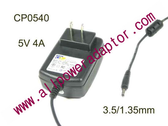 CD AC Adapter 5V-12V CP0540, 5V 4A