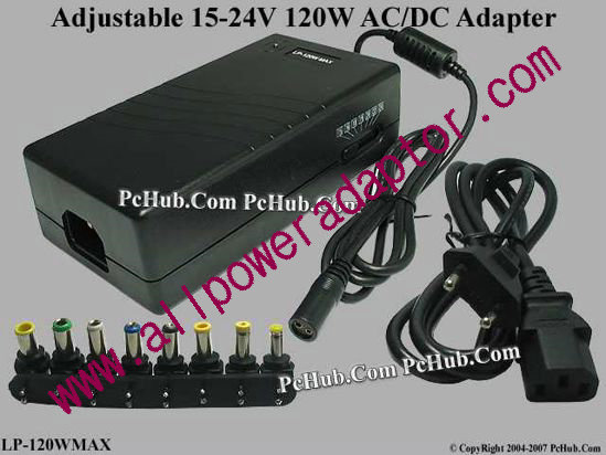 Laptop Universal Laptop Adapter LP-120WMAX - Click Image to Close